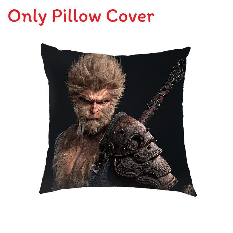 

Comfortable Black Myth Wukong Anime Decorative Cushion Cover For Bedroom Sofa 45x45cm Style 20