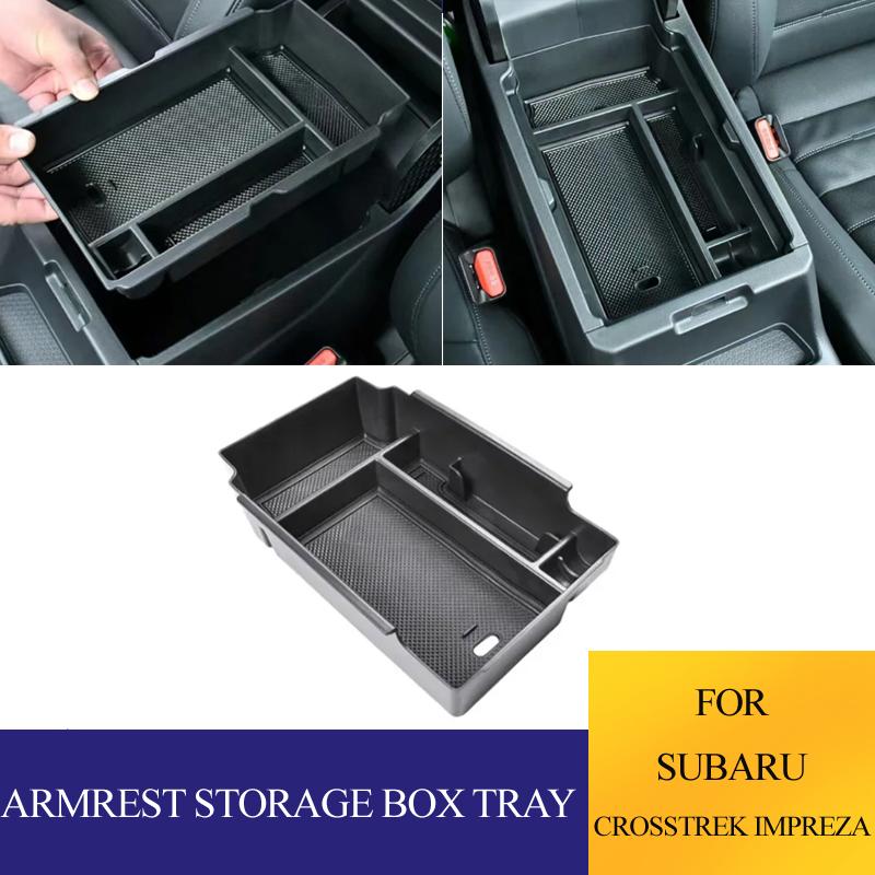Armrest Storage box for Subaru Crosstrek Impreza 2026 2026 organizer  Central console armrest tray car accessories