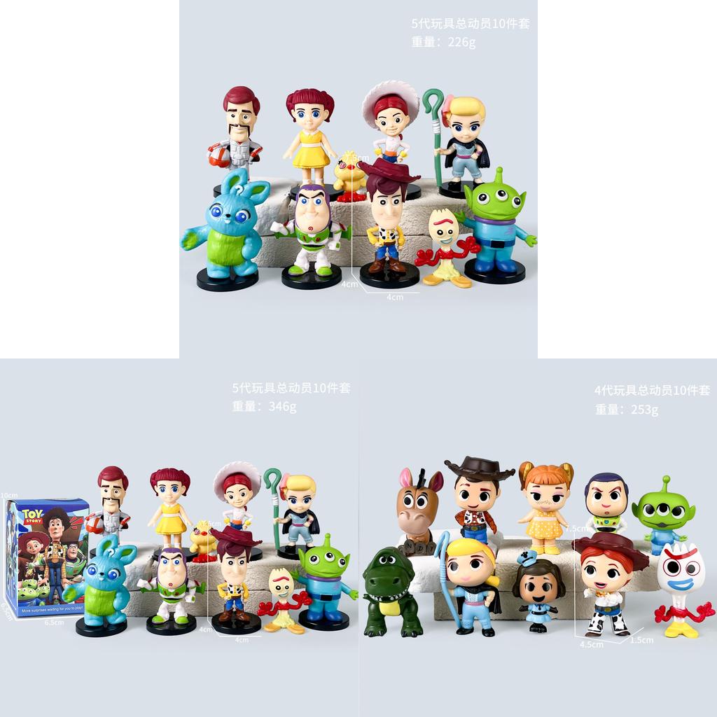 Toy Story Pvc Action Figures Set With Collectible Characters For Kids And Collectors