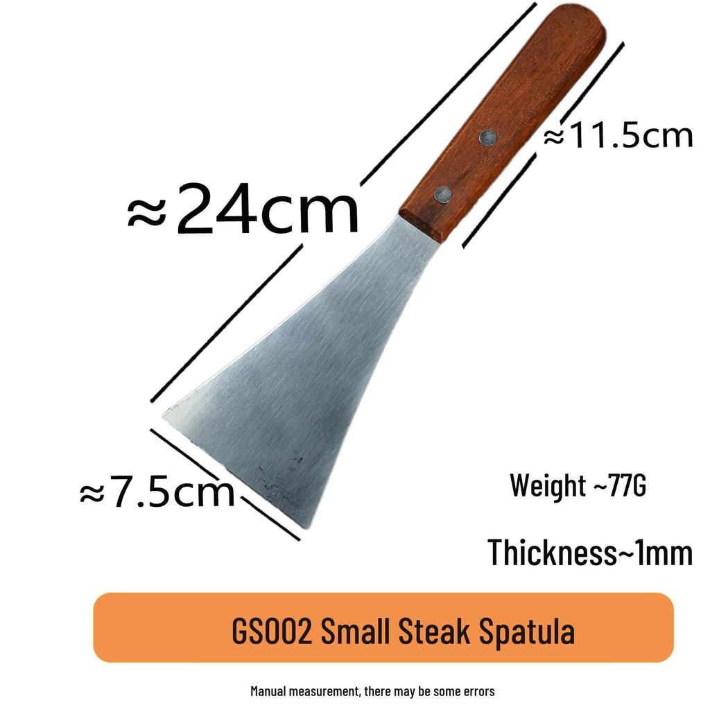 Thickened Teppanyaki Steak Spatula with Plastic Handle - Versatile Cooking and Baking Tool