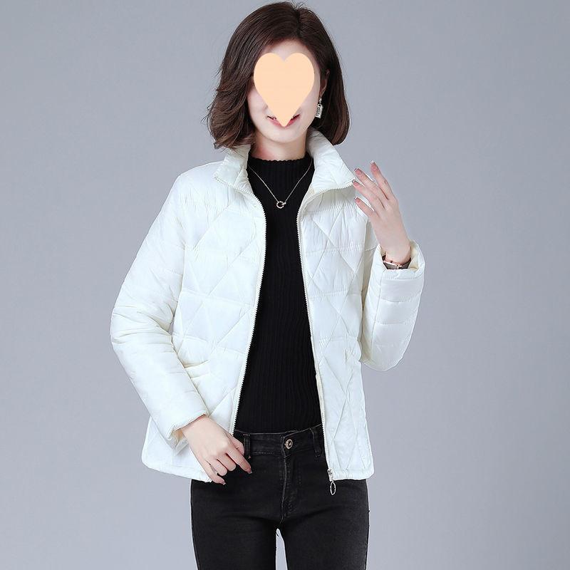 

Осенне-зимняя легкая маленькая стеганая куртка, модная корейская версия пуховика, универсальная маленькая стеганая куртка XS белый