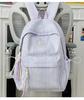 Schoolbag Korean ins Simple School Bag Junior High School Student Versatile Class Commuter Backpack Lightweight Large Capacity Travel Backpack