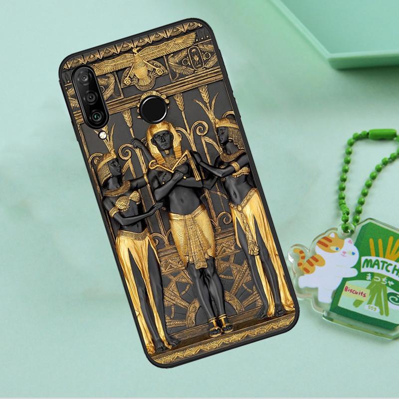 Egypt Pharaoh Mural For Huawei Nova 12s 12i 11i 7i 8i 9 10 SE Y91 Y90 Y60 Y70 Y72 Y61 P60 Pro P30 P40 Lite Case