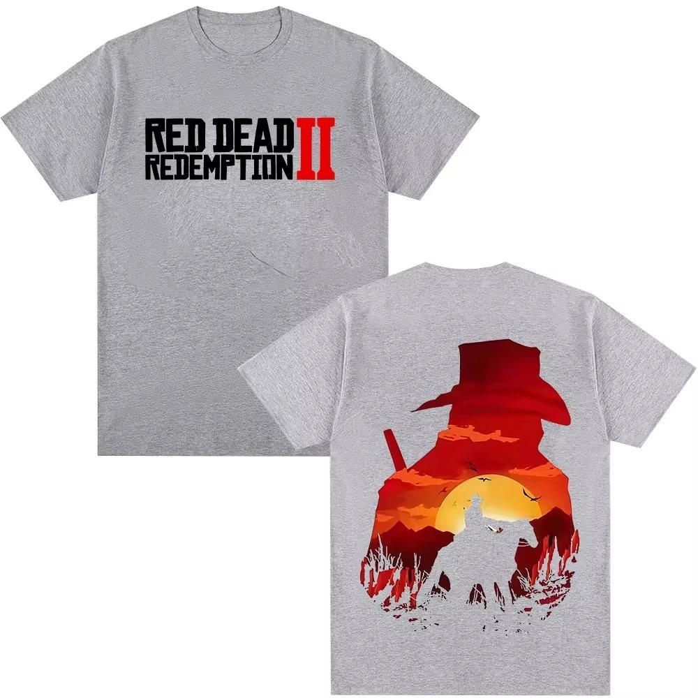 2026 Red Dead Redemption 2 Gioco Giocatore Grafica Magliette Uomo Donna Gotica Manica Corta Maglietta Moda Y2K Alta Qualità Cotone Maglietta