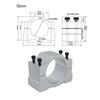 HLTNC 52mm 55mm 65mm 80mm 100mm 105 125mm CNC Aluminum Spindle Motor Fixture Clamp Bracket For Openbuild Engraver Router