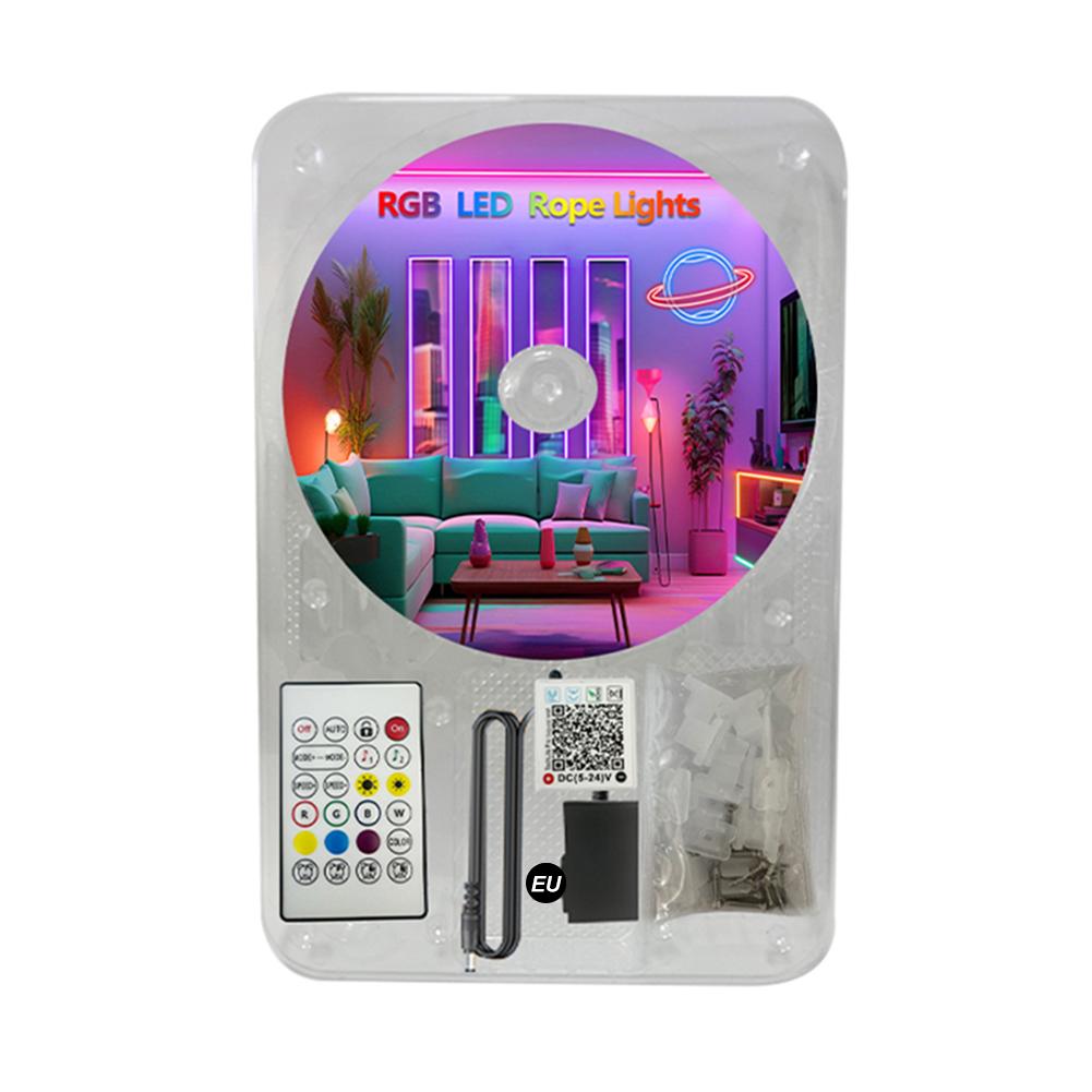 

RGB Neon LED Strip IP67 Waterproof RGB LED Rope Light Bluetooth-compatible Music Sync Neon Rope Light for Indoor Outdoor Decor 5m EU