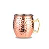 Leeseph Moscow Mule Mugs, Hammered Copper Cups with 304 Stainless Steel Lining, for Cold Drinks, Beer, Wine, Bars, Parties, Gift