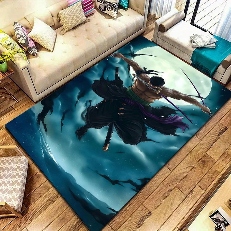Roronoa Zoro Carpet Rug For Living Room Bedroom Home Sofa Decoration,kids Play Nonslip Floor Mat