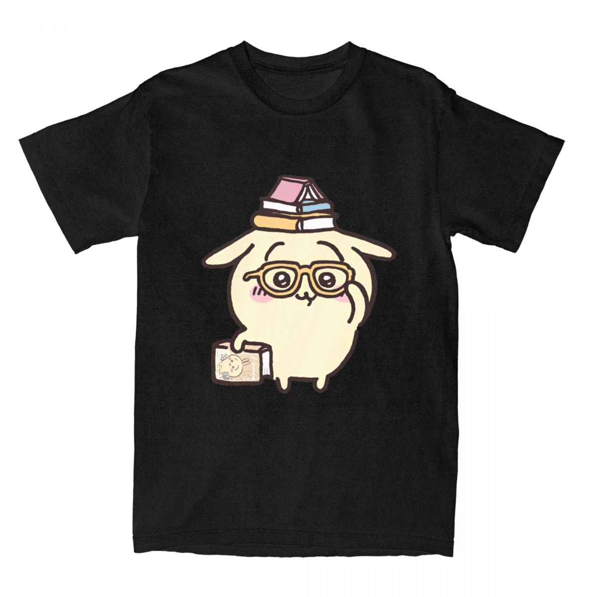 Miniso Чиикава Аниме Япония Милый Мультяшный Y2K Футболка Япония Mniniso Футболки Винтажная Футболка Летняя С Круглым Вырезом Футболка S