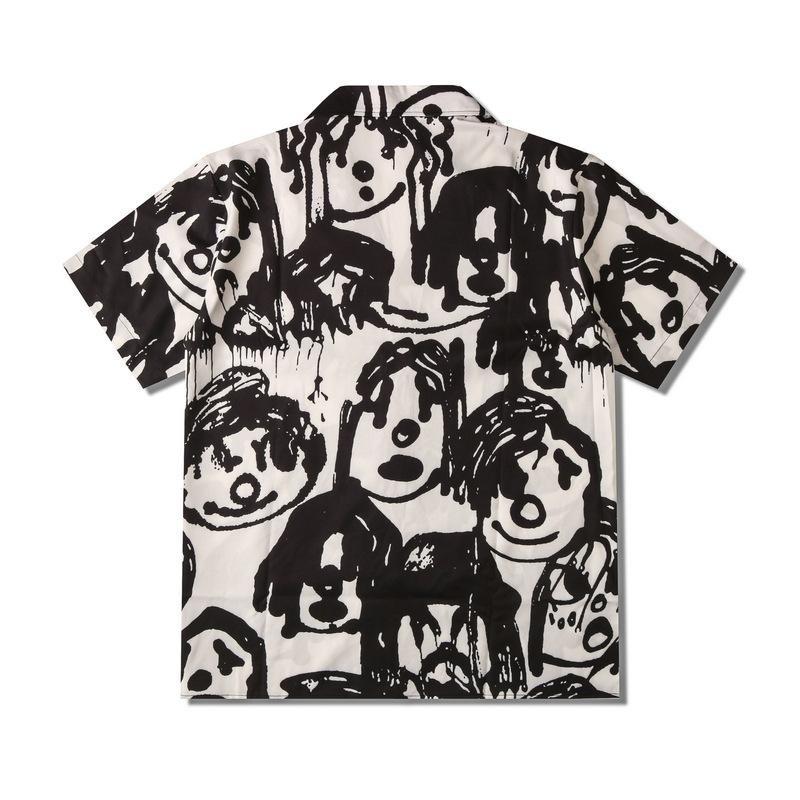 Funny Printed Vintage Street Men's Shirt Arrival Summer Shirts For Man Male Top