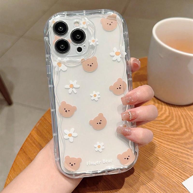 Case For Samsung Galaxy S24 Ultra S23 Plus A55 A35 A54 A24 A14 A25 A15 A34 A53 A33 A73 A50 A30 M54 S20 S21 FE Cover Flower Soft