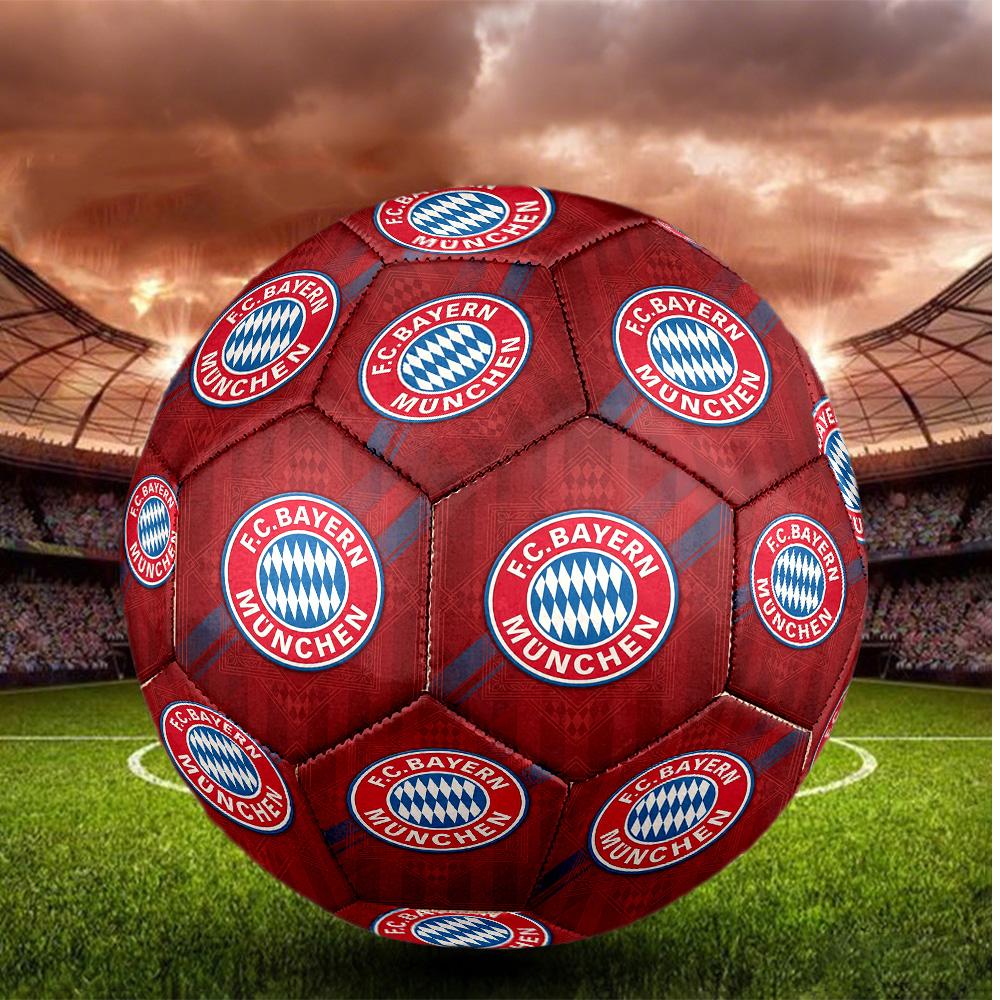 Bayern Monaco Pallone da Calcio Taglia 5 Alta Elasticità Pallone da Calcio Per Competizione All'aperto Allenamento Quotidiano Gioco