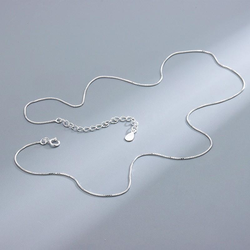 S925 Sterling Silver Gold Plated Collarbone Chain Round Beads Snake Bone Box Twisted Flower Chain Necklace Fashion Jewelry
