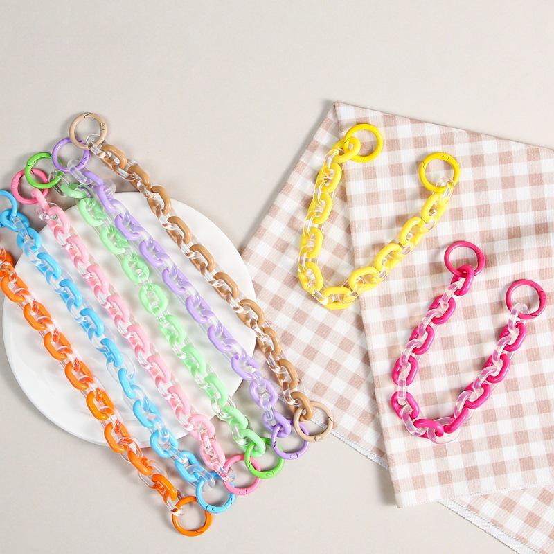 Colorful Chain Link Connector Rings for Jewelry Making and Keychains - Cute DIY Spring Clasp Pendants and Bag Accessories
