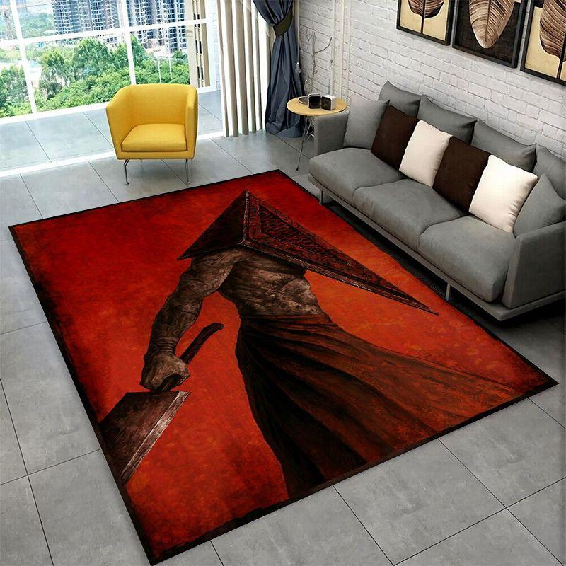 Silent Hill Horror Movie Games Carpet Rug for Bedroom Living Room Sofa Playroom Doormat Home Decor,Kid Play Area Rug Non-slip