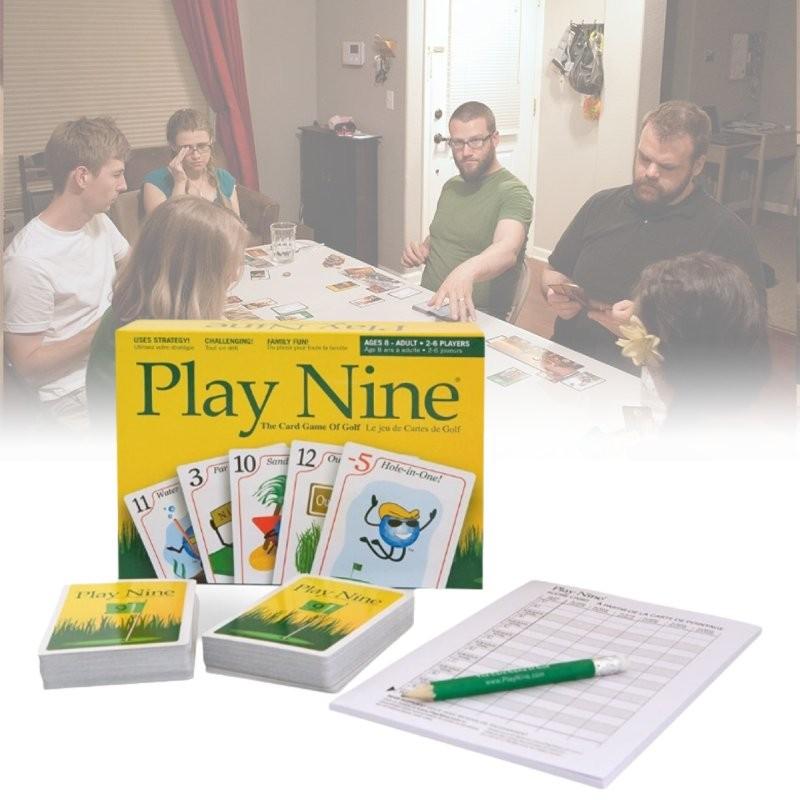 Play Nine English Version Card Game Engaging Family Gathering Golf Style Fun