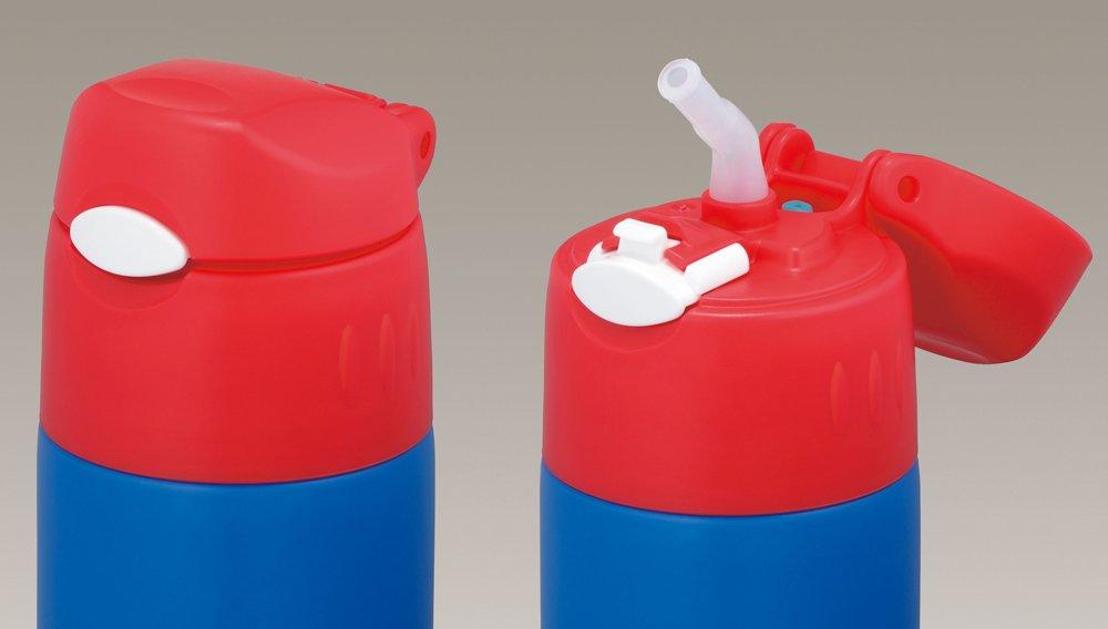 Thermos Vacuum Insulated Straw Sky SKY Cold Storage Bottle, 400ml, Blue, FHL-400F (For Only)