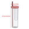 Plastic Water Bottle Portable With Straws Fruit Infuser Tea Juice Cup Fitness Sport Outdoor Travel Bottles Kettle Transparent