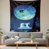 E.T. El Extraterrestre DVD Poster Tapestry Wall Hanging, Spanish Sci-Fi Film Art, Retro Wall Decor for Bedroom Living Room Dorm