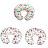 3 Sets Cotton UShaped Feeding Pillow Cover for Newborn Breastfeeding Baby