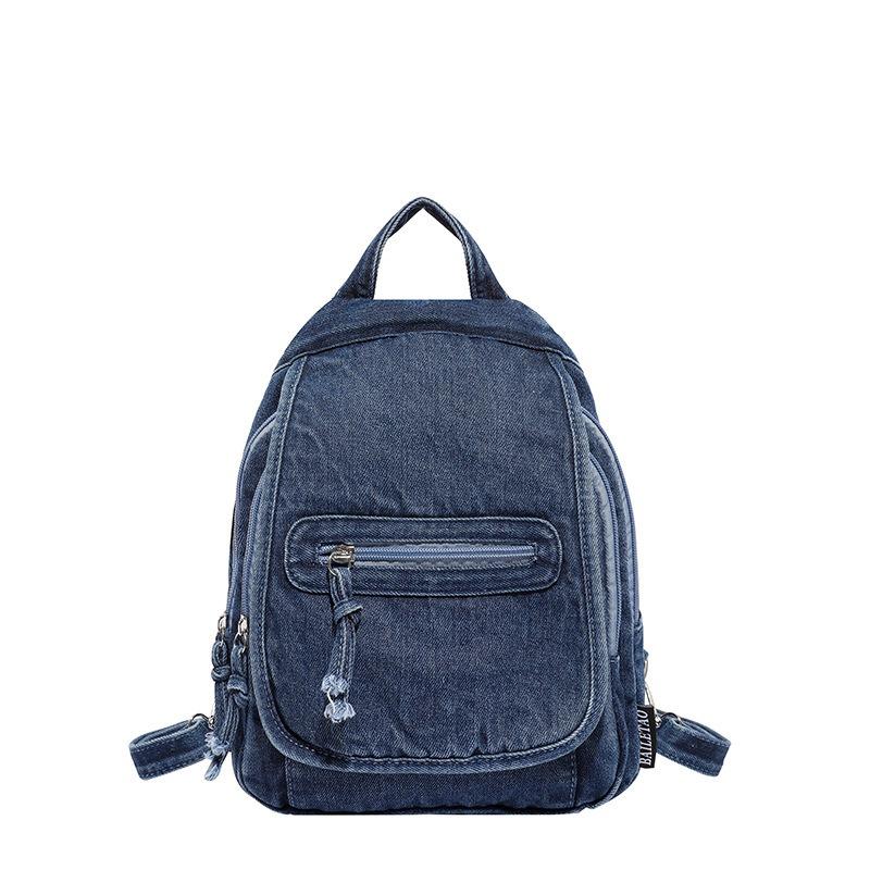 Backpack Women's New Fashion Denim Large-capacity Travel Backpack Dual-purpose Shoulder Bag Tide