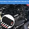 5 Rolls Wire Loom Harness Tape Flame Retardant Adhesive Fabric Tape Heat Proof Insulation Electrical Tape for Automotive Engines