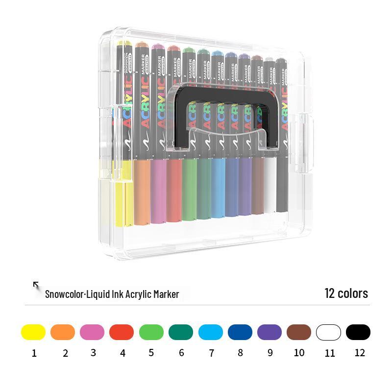 Marqueur à encre liquide acrylique étanche à séchage rapide anti-bavure pour l'art