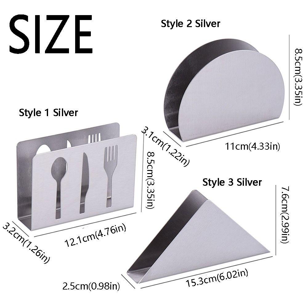 Heavy Duty Napkin Container Rustproof Tissue Dispenser Modern Napkin Storage Rack  Household