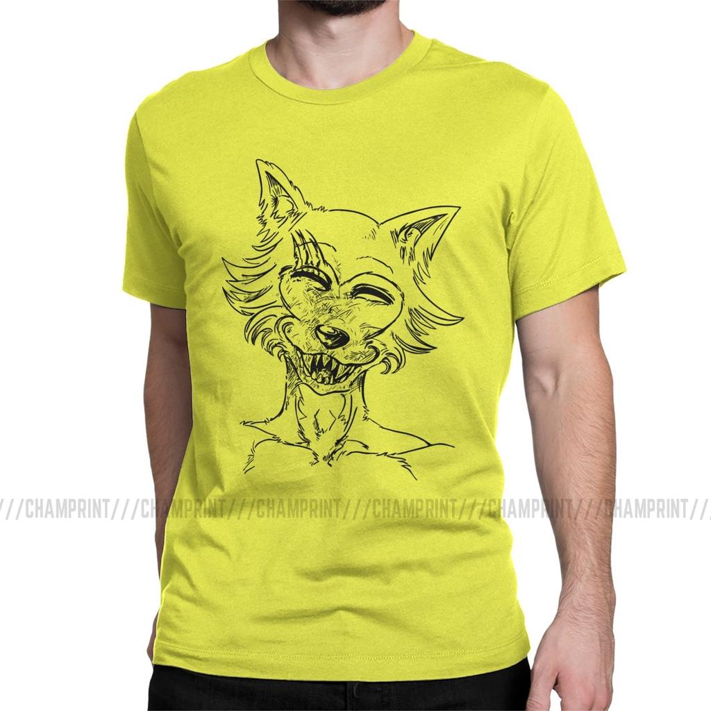 Beastars Legosi Anime T Shirts For Men Humor T Shirts Crewneck Animals Manga Tee Shirt