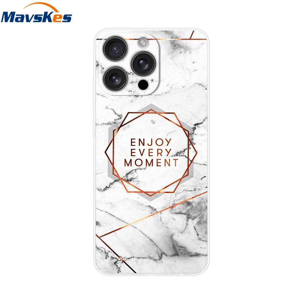 For iPhone 16 Pro Max Case Shockproof Silicone Bumper For Apple iPhone 16 Pro Max Plus Cover Soft TPU Phone Protector Shell Para