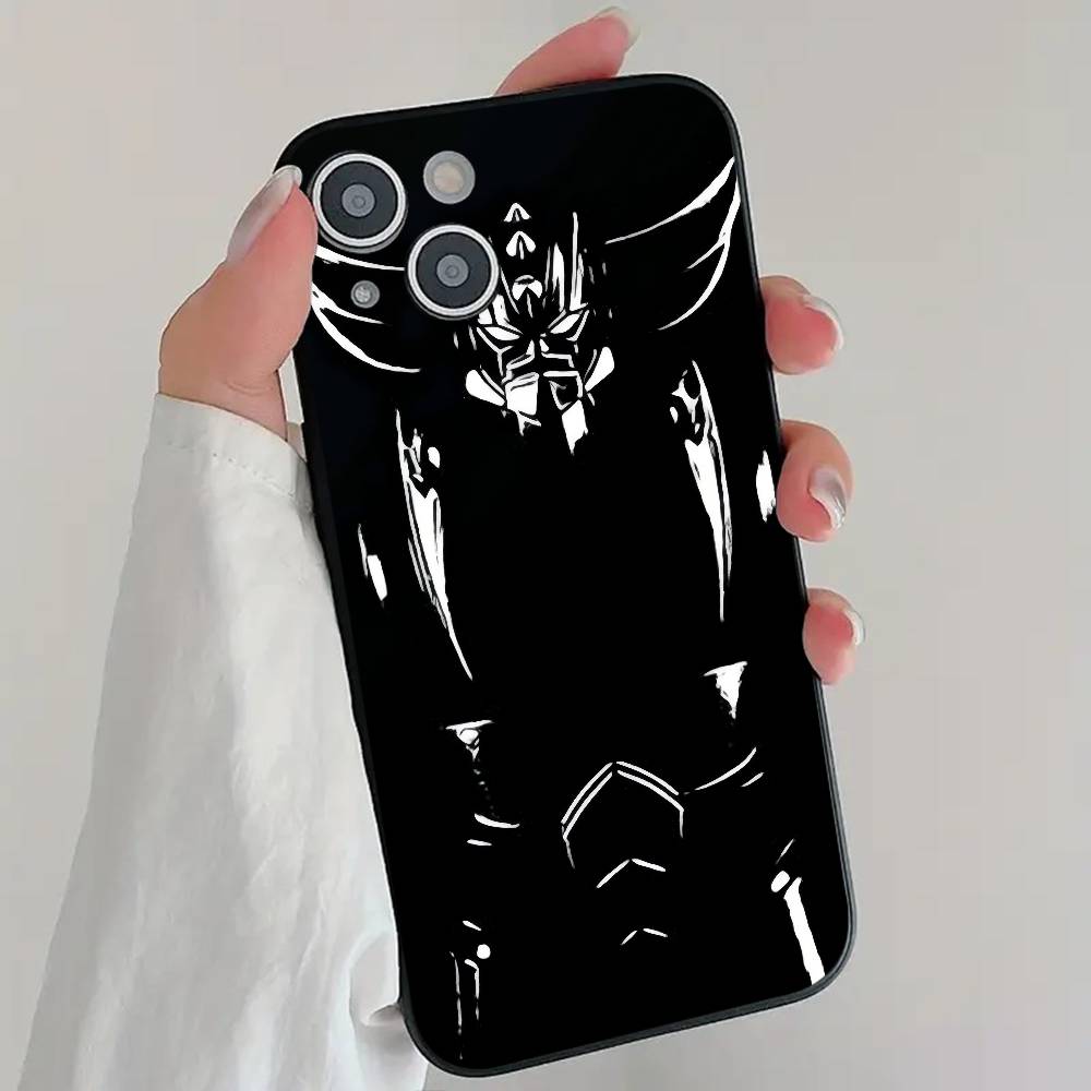 Classic Anime G-Goldorak 70s UFO R-Robot G-Grendizer Phone Case Cool Black Silicone Soft For IPhone 16 15 14 13 12 11 X XR Plus IPHONE 12MINI