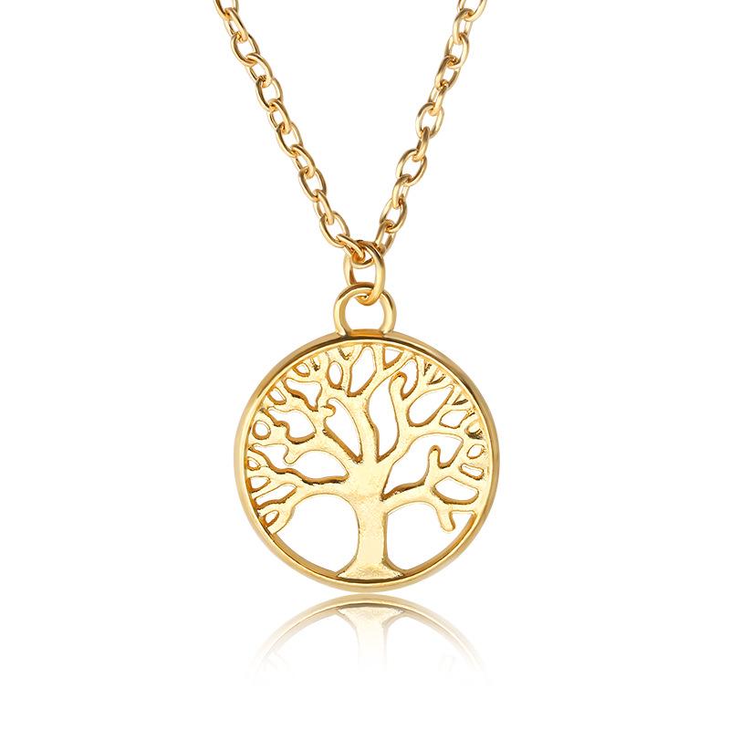 

Retro hollow tree of life alloy pendant necklace, 2026 women s personalized peace tree necklace 2025 accessories