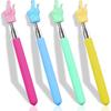 4PCS Retractable Teacher Pointer for Classroom Kids Reading, Mini Extendable Hand Pointer Finger Pointer Stick, Point Reading Pen, Kindergarten