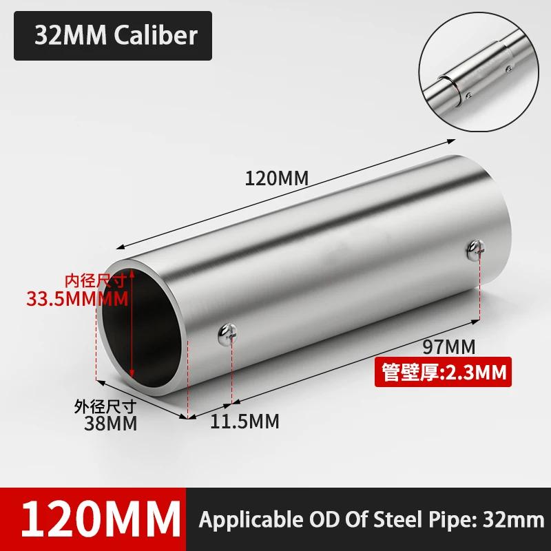 25mm 32mm Stainless Steel Round Tube Connector 2 Way Pipe Connector Pipe Fittings Pipe Connection Shelf Joints Tube Accessories