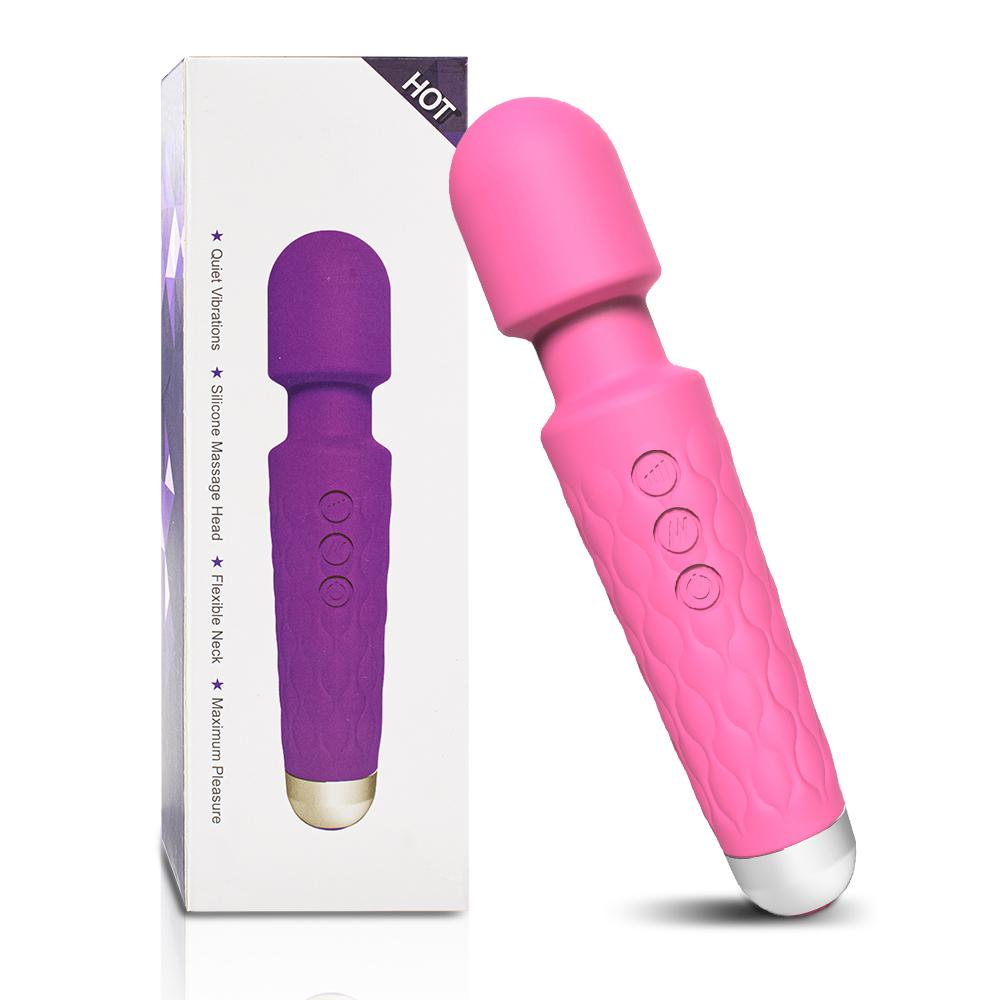 Powerful AV Vibrator Wand 20 Modes Clit Clitoris Stimulator Nipple G-spot Dildo Massager Female Masturbator Adult Sex Toys