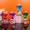 Diamonds Sand Hourglasses Colorful Liquid Timer Anxiety Relief Liquid Motion Timer Bubble Timer Oil Hourglaslock Decor Girl Gift