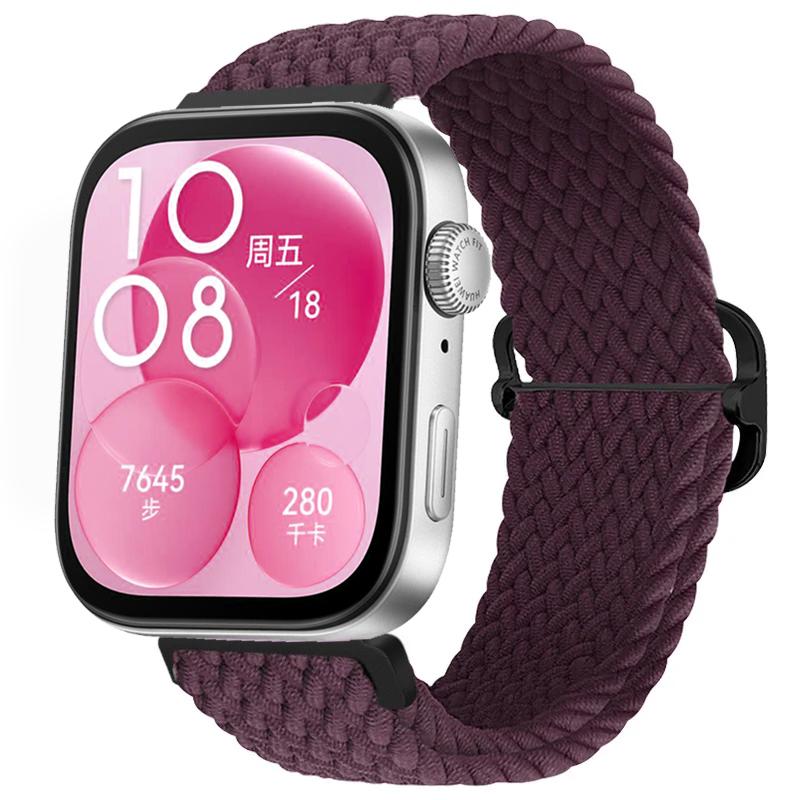 Gevlochten Nylon Lusband voor Huawei Watch Fit 4/3 Verstelbare Elasticiteit Armband Polsband Huawei Watch Fit 4/4 Pro Accessoires