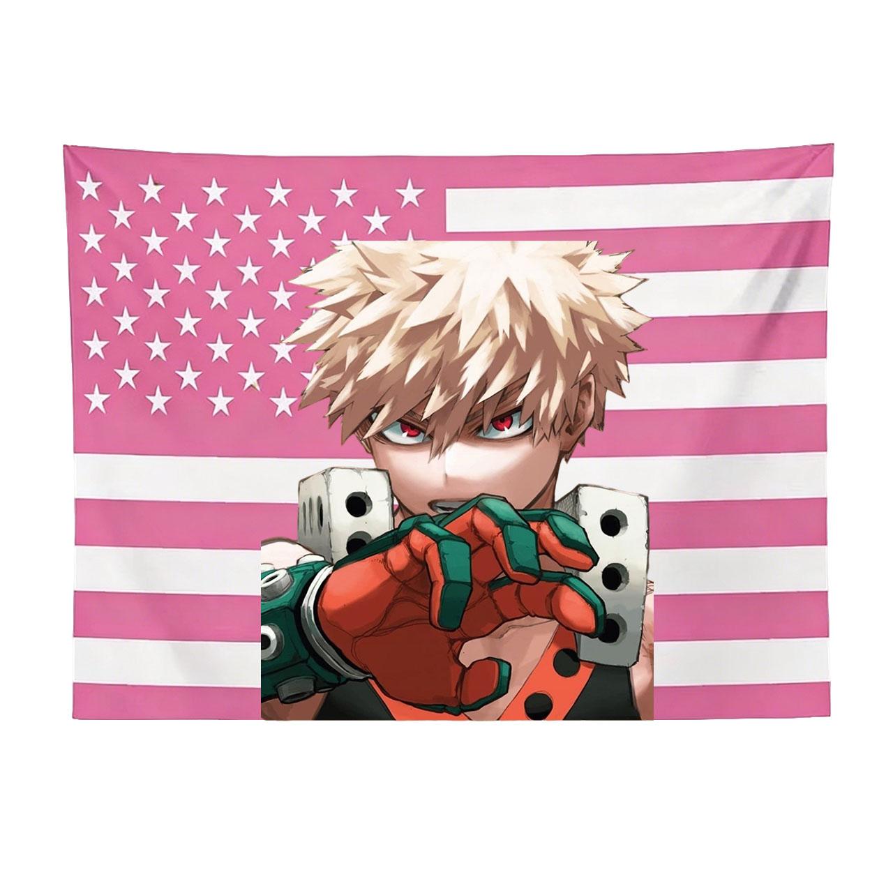 

Vibrant Anime Bakugo Wall Decor Home Decor Accessories Quirky Wall Art For Cute Room Romantic Anime Wall Tapestry Flat Print 74x94cm(29x37in)