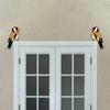 1 Pair Bird Door Topper Rustic Bird Shape Door Frame Corner Sculpture Wooden Wall Art Sign for Bedroom Living Room