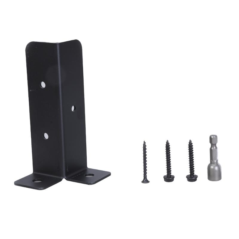 Verstellbare Terrassenpfostenanker Basiswinkel Tragbar Robust Verstärktes Zubehör für Sichere Terrassenstrukturstütze