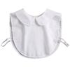 Women's Solid Colour Black White Vertical Small Flip Collar Versatile Shirt Jumper Jumper Fashion Lace False Collar Four Seasons
