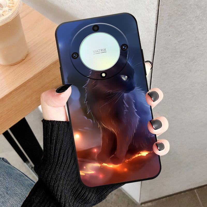 For Honor Magic 6 Lite 5G Case Soft Silicone Cool Wolf Shockproof Cover For Huawei Honor Magic6 Lite 5G TPU Coque Lion Fundas