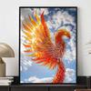 New Arrival 5D DIY Full Circle Diamond Painting "Fire Phoenix Shape" Embroidery Cross Stitch Home Decor Gift