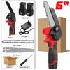 6-Inch Mini Cordless High-Power Electric Chain Saw Garden Tree Feller Wood Cutting Machine