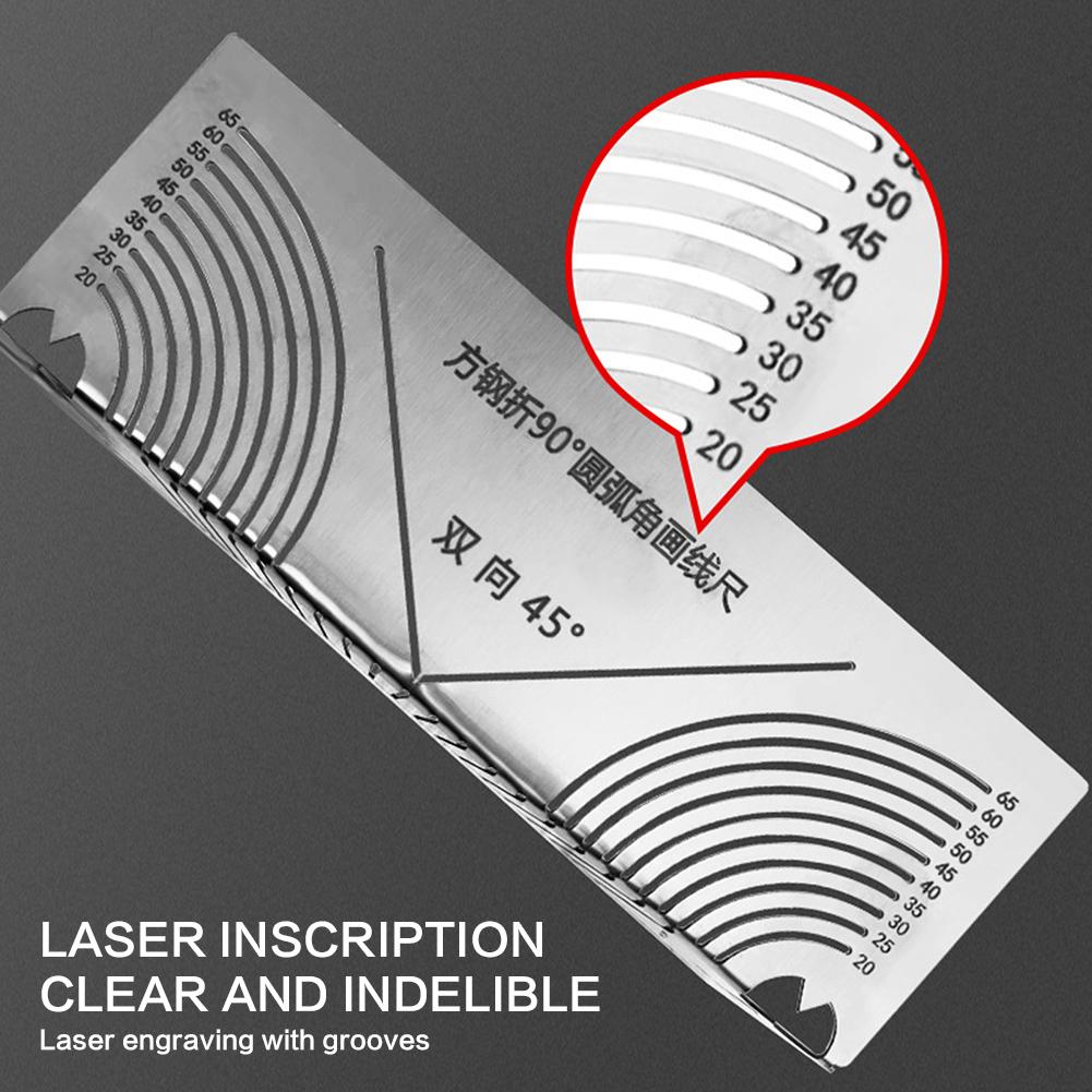 20-100MM Precise-Flex Angle Arc Marking Tool Square-Pipe Efficient Metal Pipe Saddle Cutting Guide Pipefitter Measuring Tool