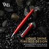 Wordsworth Black Rollerball Pen Luxury Pen Chrome Red Refillable Refillable Gift for Men and Professional Nice and Fancy Pen for Work & - - Finish,