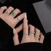 Imitation Chalcedony Open Ring Rabbit Personality Kitten Niche Design Light Luxury High-End Ring
