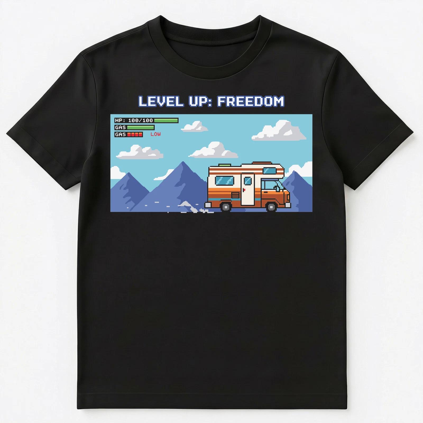 

Rv Enthusiast Freedom Camping In The Van Unisex T-Shirt L