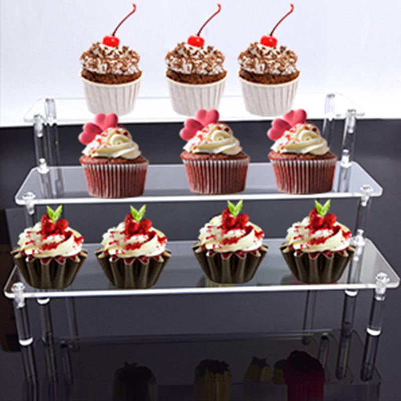 Acrylic Multi-layer Trapezoidal Display Stand for Figures & Jewelry
