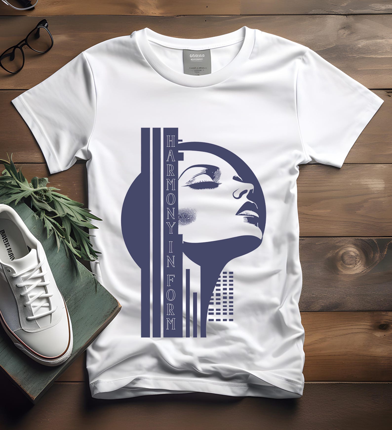 Harmony in Form T-Shirt: Architect & Designer Graphic Tee 3XL